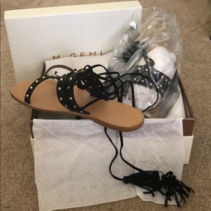 M.Gemi lace up studded sandals